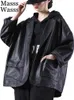 Vestes pour femmes Masss Wasss Automne Mode Faux Cuir Lâche Noir Casual Biker Manteaux Dames Harajuku Punk Pu Survêtement 230310
