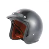 Motorcykelhjälmar bld matt svart öppen ansiktshjälm män kvinnor vintage skoter ridning casque café racer motorcykel jet casco prick godkänd