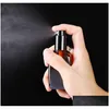 Bottiglie di profumo 10 ml 100 ml quadrato mini per bottiglia spray contenitore cosmetico da viaggio diviso in vetro portatile ricaricabile marrone scuro con ca dhgoy