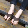 Strand echte lederen slippers heren flop sandalen zomer mannen schoenen mannelijke slippers