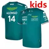 T-Shirts Aston Martin JerseyS T-shirt AMF1 2022 2023 KIDS hommes Officiel GARÇONS FILLES Fernando Alonso T-Shirt Formula 1 Racing Suit F1 Shirt MOTO Motorcyc Tees