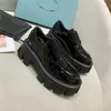 2023LUXURIOUS WINTER MENOLITH ROILITH SHOES MOCCASINS Black White Leather Leather Lady Lady Girls Blate