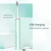 Cepillo de dientes eléctrico ultrasónico recargable USB para adultos Sonic cepillo de dientes automático blanqueamiento higiene bucal 8 cabezales de repuesto 230310