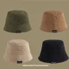 Szerokie brzegowe czapki dwustronne Użycie Fisherman Hat Autumn and Winter Solid Kolor Pan Hat Mężczyźni i kobiety łowiącej na zewnątrz wodoodporny odcień P230311