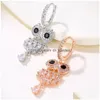 Nombril cloche bouton anneaux D1041 Zircon hibou boucle d'oreille clou mélange couleurs ventre anneau livraison directe bijoux corps Dhgarden Dhano