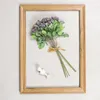 Flores decorativas Simulação de gravata manual Pintura a óleo Pintura Hydrangea Holding Home Wedding Decoration Artificial