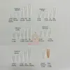 False Nails Gel X Nails Extension System Volledig deksel gebeeldhouwd Clear Square Medium Coffin druk op valse nagelstips 230310