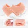 Shoe Parts Accessories 2Pcs Silicone Feet Care Socks Moisturizing Gel Heel Thin With Hole Cracked Foot Skin Protectors Lace Cover 230311