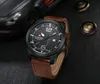 Wristwatches Selling Fashion MEN'S Watch Leather Belt Quartz Waterproof Calendar