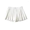 Rokken 15 kleur zomer hoge taille dames sexy mini vintage geplooide rok Koreaans tennis kort wit zwart 2023