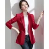 Kombinezony damskie Blazers Spring Autumn Slim Business Coat swobodny mecz Kobiet Kolejne Korea Work Office garnitur żeńska odzież wierzchnia 230311