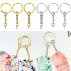 Keychains 180 Pack Key Chain Rings Kit 1 tum Ring med hoppskruvögonstift Silver och guldfärg metalldelar