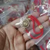 Braccialetti Thailandia Turismo Nuovo Palazzo Trasferimento Braccialetto di perline Anno di nascita Corda rossa Gioielleria regolabile placcata in oro bicolore da donna