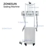 ZONESUN Automatic Induction Sealeing machine Plastic Bottle Cap Aluminum Foil Lid Sealer for Production Line ZS-FK4200V