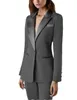 Kadınlar Suits Blazers 2 adet Kadınlar İçin Kıyafet Pantolonlu Blazer Düğün Smokin Parti Ofis Çalışması İnce Fit Business Suit 230311