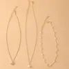 Chaînes tendance multi-étages papillon perle pendentif collier pour femmes fille clavicule chaîne mode simple bijoux cadeaux chaînes