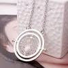 Pendant Necklaces Rotating Hourglass Time Necklace For Women Men High Quality Gold Color Glass Fashion Vintage Delicate Movie JewelryPendant