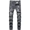 Herenjeans nieuwe katoenen broek gat casual slanke mannen nieuwe trend denim hombre man broek voor trend munny motorfiets Europese jeans pantalones