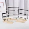 Jewelry Boxes 244466 Holes Stand Jewelry Display Organizer Earrings Pendants Bracelets Jewelry Holder With Wooden Base Earrings Storage Rack 230310