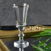 ワイングラス6pcs家庭用小さいガラス酒精神S家の厚底の白いセットバードリンクウェア