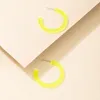 Baumelnde Ohrringe INS Trendy Fluorescent Green C Hoop Für Frauen Klare Acrylharz Geometrie Party Schmuck Zubehör 18349