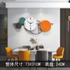 Wandklokken Home en Novel Decoration Decoraction Luxe grote klok voor woonkamer Fashion Mural Decor Modern Design 3D