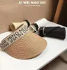 HBP Hat Visor Summer Casual Empty Women's Straw Weave Sandbeach Women Fashion Empty Top Cap Travel Vacation Sun Hats