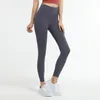 Spodnie do jogi z logo spodnie dresowe kobiety fitness Sports Foot Pants bieganie nago uczucie rajstop wysokiej tali