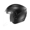 Motorfietshelmen Half helm open gezicht zon vizieren snel release buckle fietsen motorcross pakken mannen vrouwen d7ya