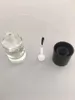 Aufbewahrungsflaschen 10 Stück 10 ml transparente Glas-Nagellackflasche leer mit Deckelbürste Kosmetikbehälter