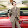 Damespakken Blazers Hoge kwaliteit Fabric Formal Women Business Suits ol Styles Autumn Winter Pantsuits Professional Ladies Office Pants Suits Blazers 230311