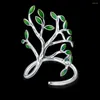 Wedding Rings Est Delicate Silver Jewelry Tree Shaped Ring Fashion Design Women High Quality 925 Sterling Bague