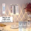 Lights Night LED Light Touch Table Lampe Crystal Bureau 16 couleurs USB Charge Projecteur Amosphère DÉCOR DE CHAMBRE BAR BAR