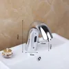 Bathroom Sink Faucets Monite Solid Brass Chrome Polish Automatic Hands Touch Free Sensor Faucet Tap