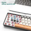 T8 68 teclas RGB Teclado mecánico para jugar 60% Mini tipo C con cable Teclado mecánico personalizado macro programación NKRO para tableta