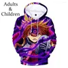 Felpe con cappuccio da uomo Moda Ragazzi Ragazze 3D Meliodas Uomo Donna Felpa Confortevole Bambini Autunno Felpa con cappuccio Harajuku Pullover casual