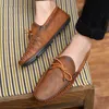 حذاء اللباس غير الرسمي أحذية Loafer Men Soft Soft Moving Driving Shoes Men Moccasins Footwear Mokasin Kasual for Men Schoenen 230311