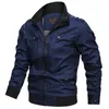 Mäns jackor Arméer Bombare Jacka Pure Cotton Streetwear Pilot Flight Outwear Militär Windbreaker Cargo Flight Coat Spring/Fall 230311