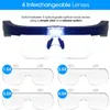 Glasses Reading Glasses Rechargeable Head Magnifier Glasses Eyeglasses Magnifier With LED Lights And Detachable Lenses 1.5X 2.5X 3.5X 5X M