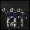 Tubi per fumatori Narghilè Bong 14Mm Adattatore a discesa Maschio Femmina 18Mm Raccoglitore di cenere Riciclatore Piattaforme petrolifere Dab Ciotola per acqua in vetro Bubbler Delive Dhoie