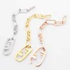 Bracelets Titanium steel jewelry hollow out double F THICK BRACELET women's f letter chain piece Bracelet Set