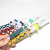 Narguilés Fumer NC 10mm Joint Nector Kit avec Quartz Céramique Nails / Titane Nail Clip En Plastique Nectar Coloré Bong Oil Dab Rigs NC