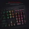 K586 RGB mechanische Gaming-Tastatur, 10 zusätzliche integrierte Makrotasten, spezielle blaue Schalter zur Mediensteuerung für PC-Gamer