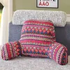 Cushion/Decorative Pillow Back Cushion with Arm Support Bed Reading Rest Waist Chair Car Seat Sofa Rest Lumbar Cushion Cotton Linen Plush Fabric 230311