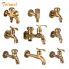 Bathroom Sink Faucets Antique Brass Bathroom Wall Mount Sink Basin Cold Water Faucet Tap G 1/2 Inch Outdoor Garden Hose Faucet Mop Sink tap TWL031 230311