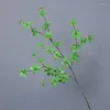 الزهور الزخرفية الفروع الاصطناعية 83-101 سم الديكور المنزل نباتات أخضر النباتات متعددة الأوراق اليابانية الجرس
