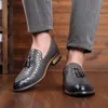 Dress Shoes Men Breathable Leisure Fringe Flats Slip on Vintage Loafers Fashion Men Casual Dress Driving Shoes 230311