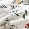 Bedding Sets Japanese Simple 4Pc Printed Bed Linen Sheet Quilt Cover Pillow Case Autumn And Winter Set Home Textile