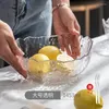 Ciotole Intarsio oro irregolare Bordo Iceberg Insalatiera di vetro Frutta Riso Contenitore di stoccaggio Pranzo Bento Box Mixing