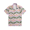 Män designer bluses casual skjortor mode brev tryck slik bowling skjorta herr klänning skjortor sommar kortärmad streetwear tees skjorta storlek m-3xl